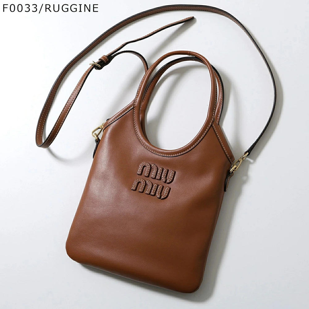 Miu Miu Shoulder Bag IVY Leather Handbag Crossbody
